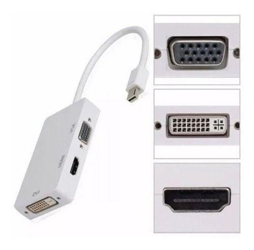 Imagem de Cabo Adaptador 3x1 Mini Display Port/ Hdmi-dvi-vga/