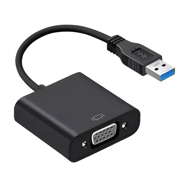 Imagem de Cabo Adaptador Conversor Entrada USB 3.0 Saída VGA 25cm CD Gravador