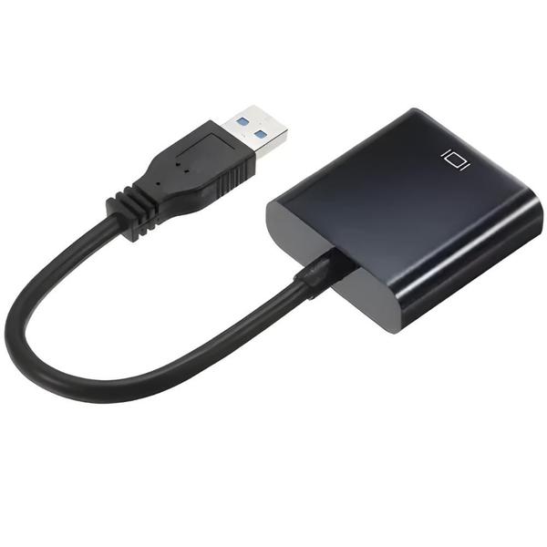 Cabo Adaptador Conversor Entrada USB 3.0 Saída VGA 25cm CD Gravador - Athlanta Imagem de Cabo Adaptador Conversor Entrada USB 3.0 Saída VGA 25cm CD Gravador