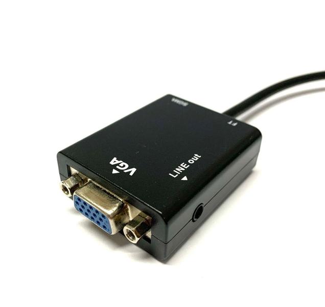 Imagem de Cabo Adaptador Conversor HDMI para VGA com Áudio  - RB TRONICS