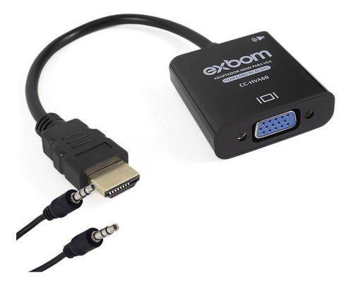 Imagem de Cabo Adaptador Conversor Hdmi Para Vga Com Saída P2 De Áudio