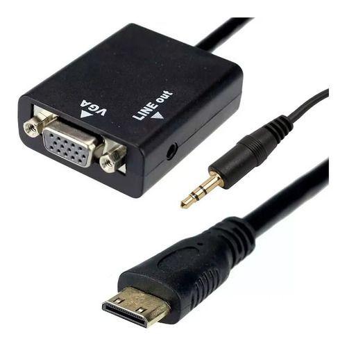 Imagem de Cabo Adaptador Conversor Hdmi Para Vga Com Saída P2 De Áudio