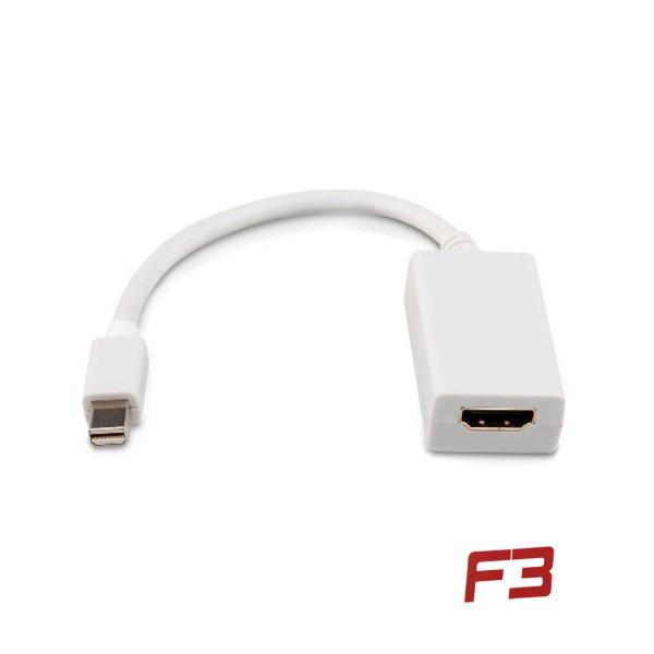 Imagem de Cabo Adaptador Conversor Mini Displayport 18cm Para HDMI Fêmea F3 - CB-MHDMI