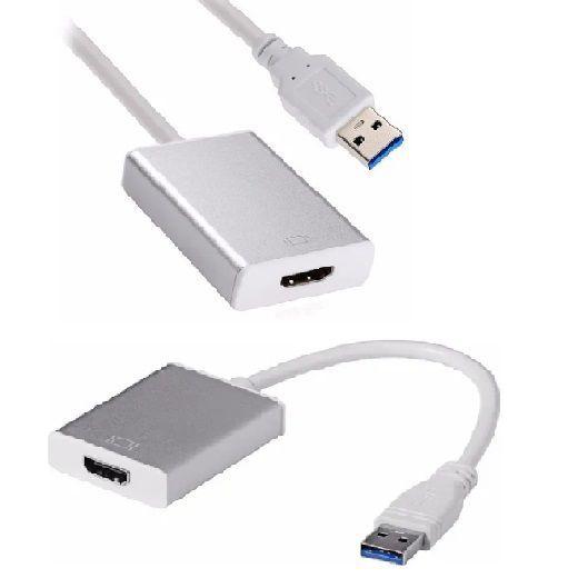 Imagem de Cabo Adaptador Conversor Usb-hdmi 1080p Placa Multitelas