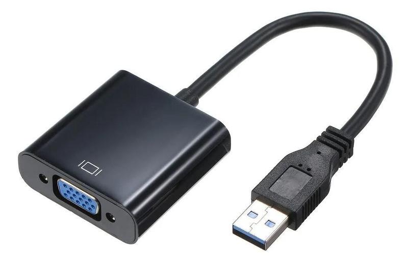 Imagem de Cabo Adaptador Conversor Vga Femea X Usb 3.0 Extensor Tela