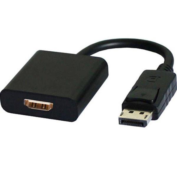 Imagem de Cabo adaptador de DisplayPort grande para HDMI HD 1080p macho para fêmea DP para HDMI