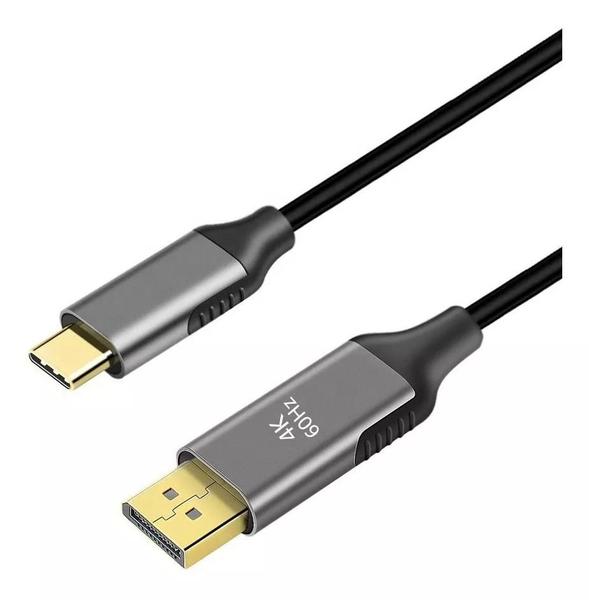 Imagem de Cabo Adaptador De Vídeo Tipo-c 3.1 Macho Para Hdmi Fêmea 4k