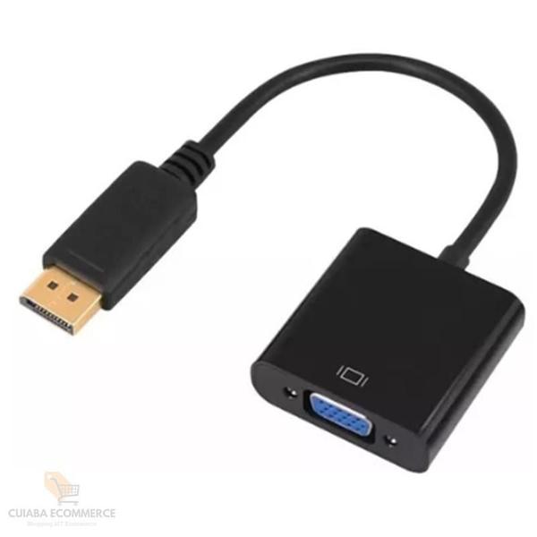 Imagem de Cabo Adaptador De Video Vga Femea Pra Displayport Macho