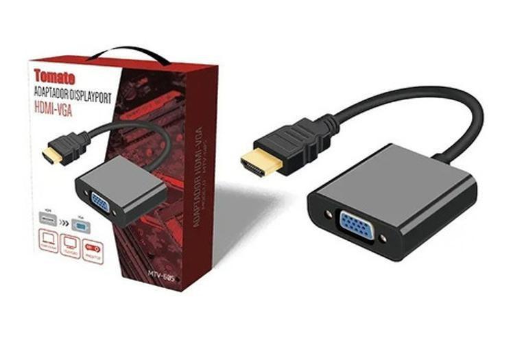 Imagem de Cabo Adaptador Displayport Hdmi-Vga Mtv-605 Tomate