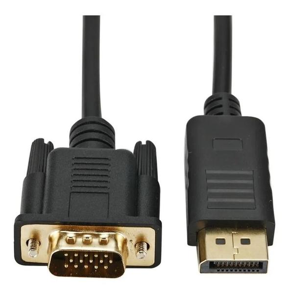 Imagem de Cabo Adaptador Displayport Macho X Vga Macho 1.8m