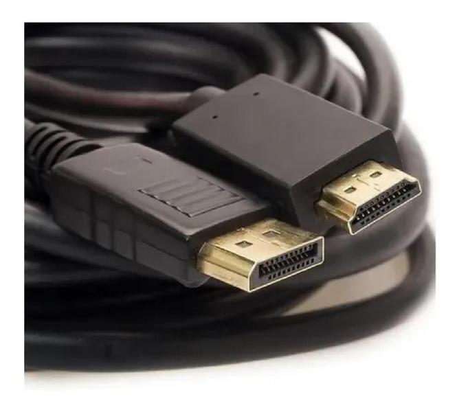 Imagem de Cabo Adaptador Displayport Para Hdmi 4k Dp Hdmi 1,8 Metros HDTV