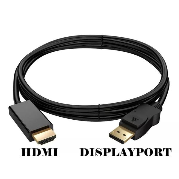 Imagem de Cabo Adaptador Displayport X  Hdmi 5 Metros 5m Preto