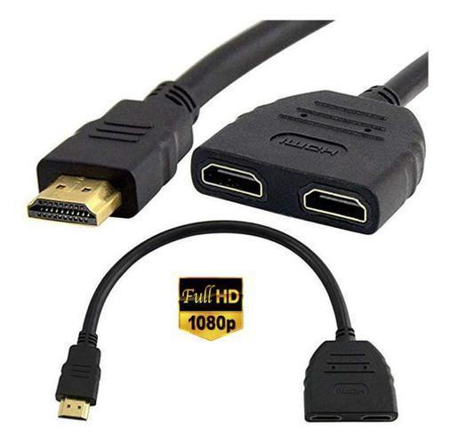 Imagem de Cabo Adaptador Duplicador Hdmi 2X1 Splitter