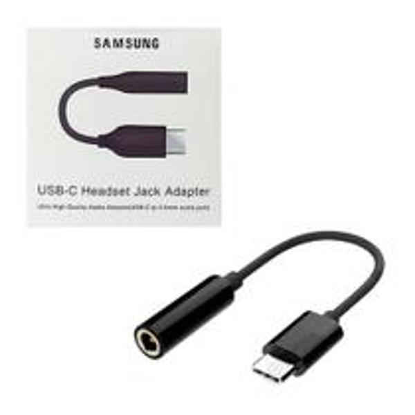 Imagem de Cabo Adaptador Fone Ouvido USB-C Tipo C Femea Para Samsung Galaxy -Preto