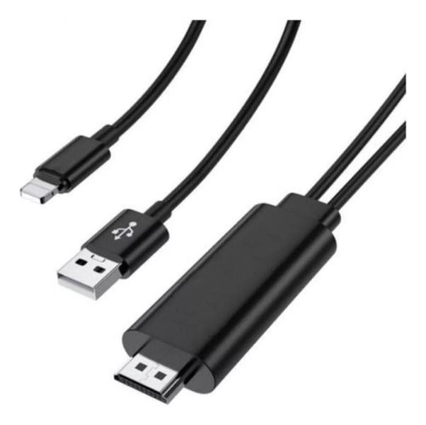 Imagem de Cabo Adaptador Hdmi 4k Hdtv Para lightning  Ios Usb 1080p