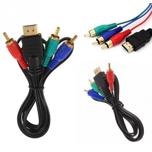 Imagem de Cabo adaptador HDMI para 3 RCA Conversor de cabo AV de áudio e vídeo