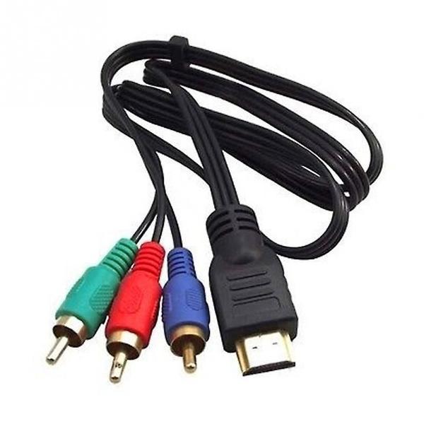 Imagem de Cabo adaptador HDMI para 3 RCA Conversor de cabo AV de áudio e vídeo