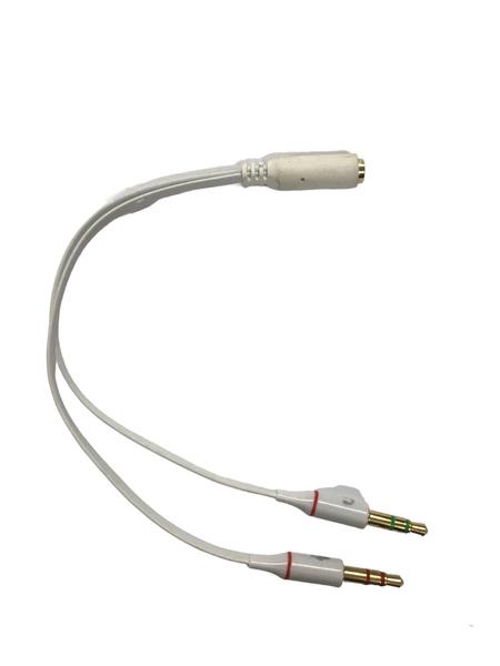 Imagem de Cabo Adaptador Headset P3 Fêmea Para P2 Microfone E Áudio