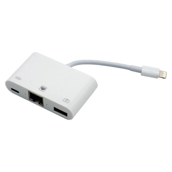 Imagem de Cabo Adaptador HLD Lightning para USB-C / RJ45 / USB