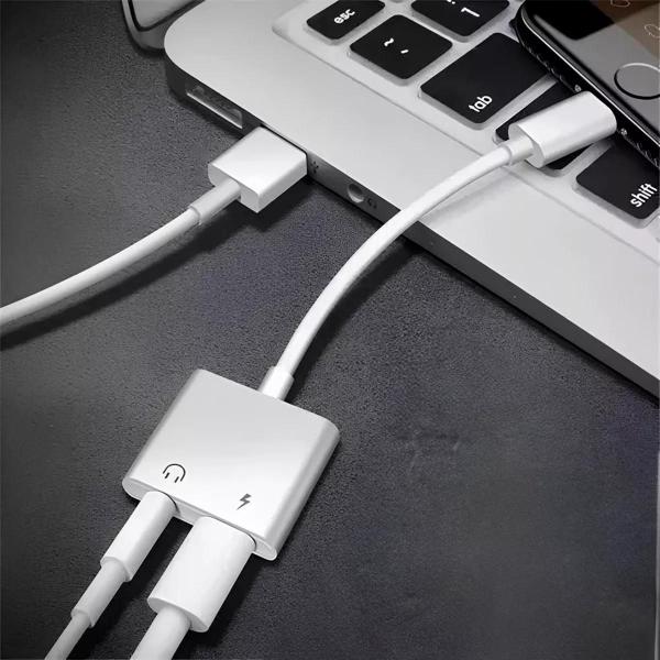 Imagem de Cabo Adaptador Lightning P2 E Ios Fêmea P/ Carregar i-p