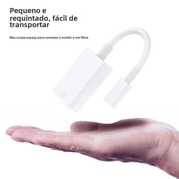 Imagem de Cabo Adaptador Lightning para USB 3.0 OTG - iPhone, iPad, Câmera, Mouse, Teclado e U Disk