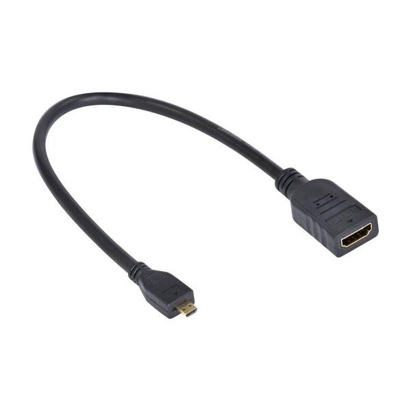 Imagem de Cabo Adaptador Micro HDMI X HDMI Femea 30CM AMCHF-30