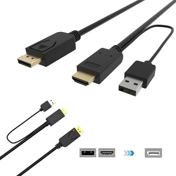 Imagem de Cabo Adaptador Multifuncional HDMI, DisplayPort e USB