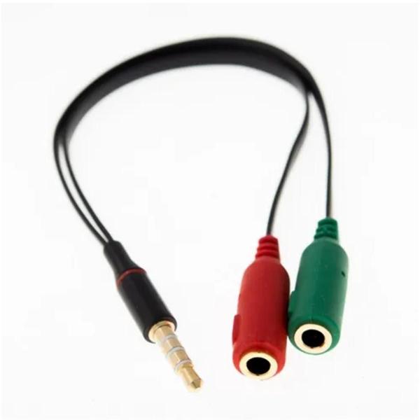 Imagem de Cabo Adaptador P3 (P2 Combo) Para Fone E Microfone Headset