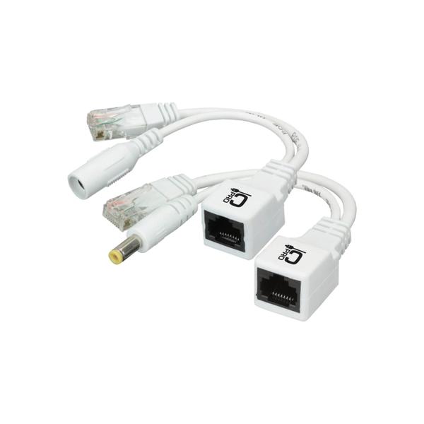 Cabo Adaptador Poe Macho X Fêmea Branco Connect Pro 018-0156 - CPRO Imagem de Cabo Adaptador Poe Macho X Fêmea Branco Connect Pro 018-0156
