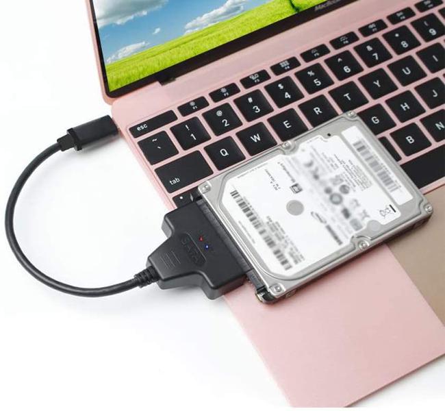 Imagem de Cabo Adaptador Sata 3 Para USB Tipo C 3.1 HD SSD Externo 2.5" Case Conversor