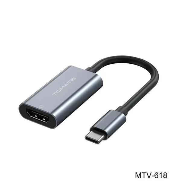 Imagem de Cabo adaptador tomate tipo-c / hdmi mtv-618 4k