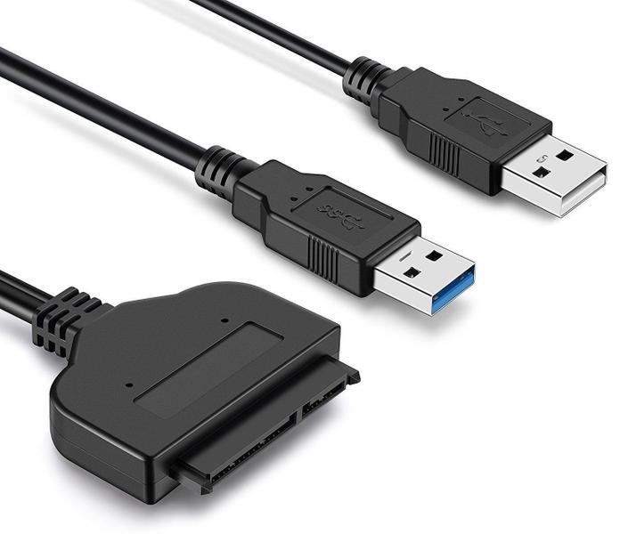 Imagem de Cabo adaptador Usb 3.0 para HD SSD Notebook Sata DVDRW