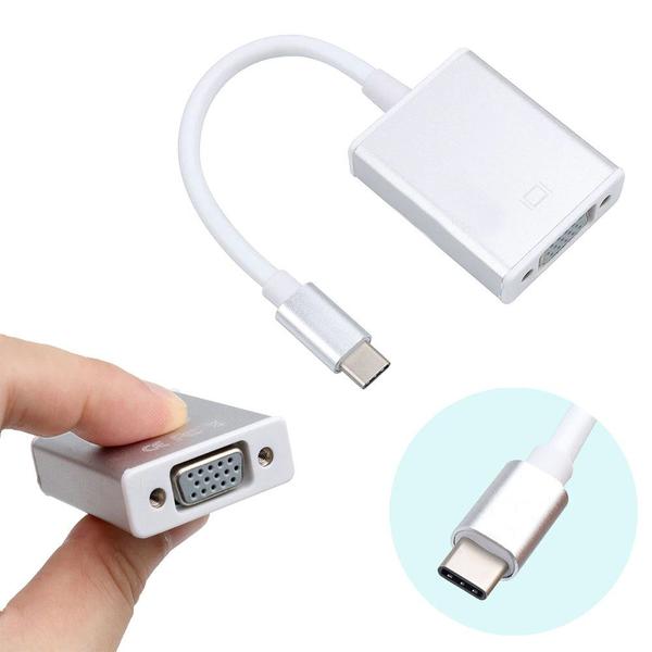 Imagem de Cabo Adaptador USB 3.1 tipo C x VGA Femea