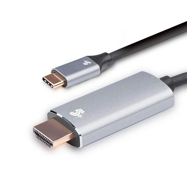 Imagem de Cabo Adaptador USB-C Macho HDMI Macho 4k 1.8m 018-7450 5+ Pix