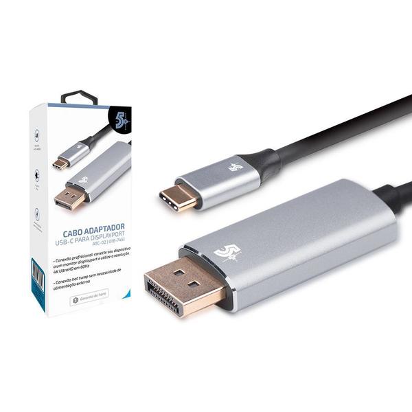 Imagem de CABO ADAPTADOR USB C - P/DISPLAYPORT MACHO 4K 60HZ - 1.8M, 5+, Outros acessórios para notebooks