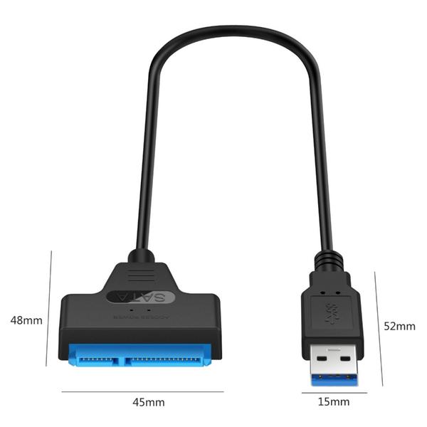 Imagem de Cabo Adaptador Usb Para Hd Externo Sata 2.5 22pinos Notebook