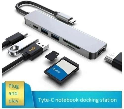 Imagem de Cabo Adaptador Usb Tipo C Docker Hdmi 4k + Usb 3.0 Dell Xps