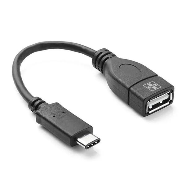 Imagem de Cabo Adaptador Usb Tipo C Macho Para Usb Fêmea