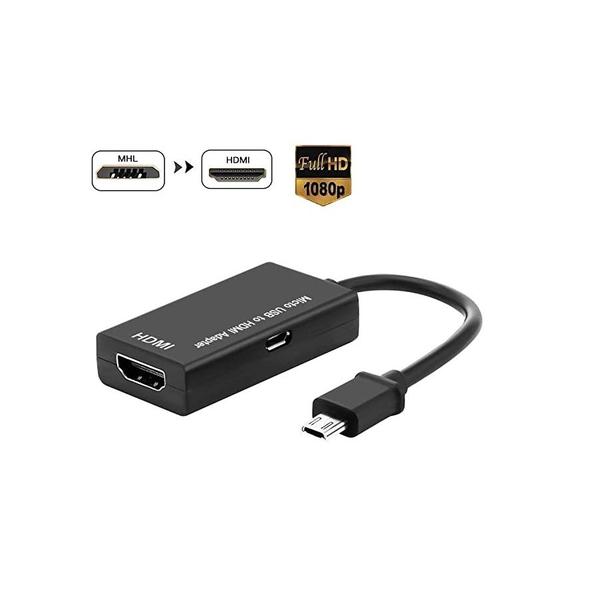 Imagem de Cabo Adaptador V8 Micro-Usb p/ Hdmi Mhl 2.0 Para Celular