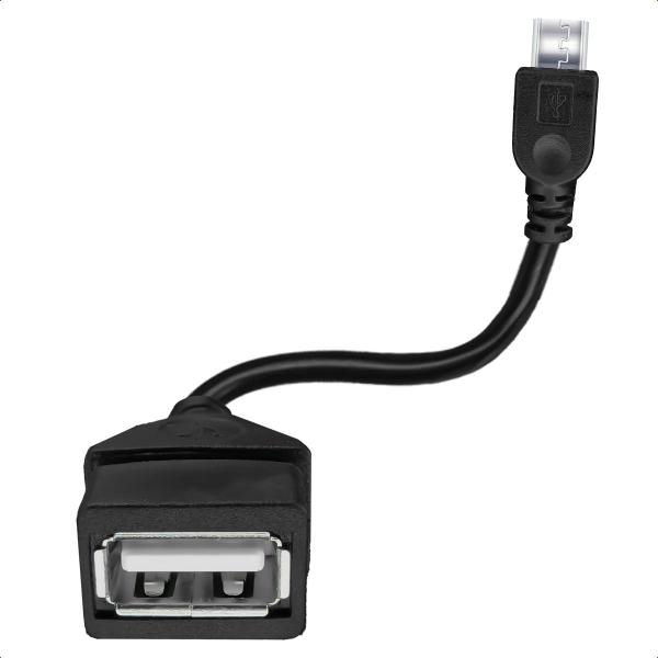 Imagem de Cabo Adaptador V8 Micro USB para USB Fêmea OTG