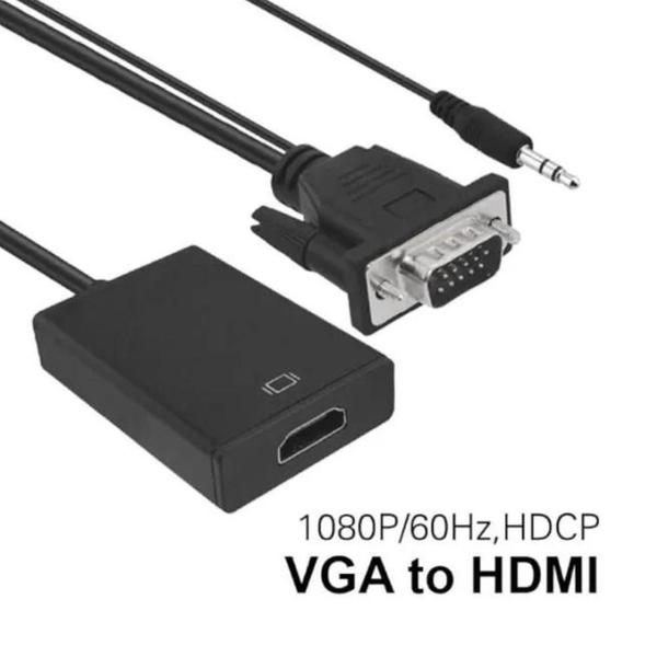 Imagem de Cabo Adaptador VGA Para  HDMI Para Pc Tv Notebook Monitor  IT-BLUE LE- 4140