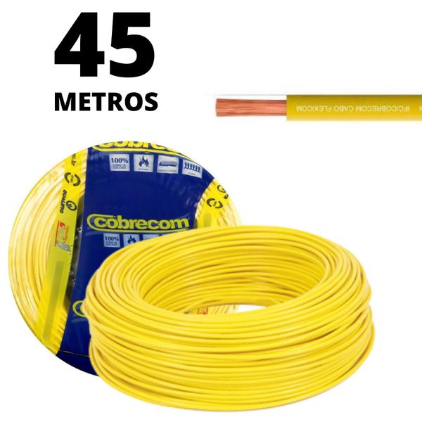 Imagem de Cabo Amarelo P/ Circuito De Elétrica 1,5mm Com 45 Metros