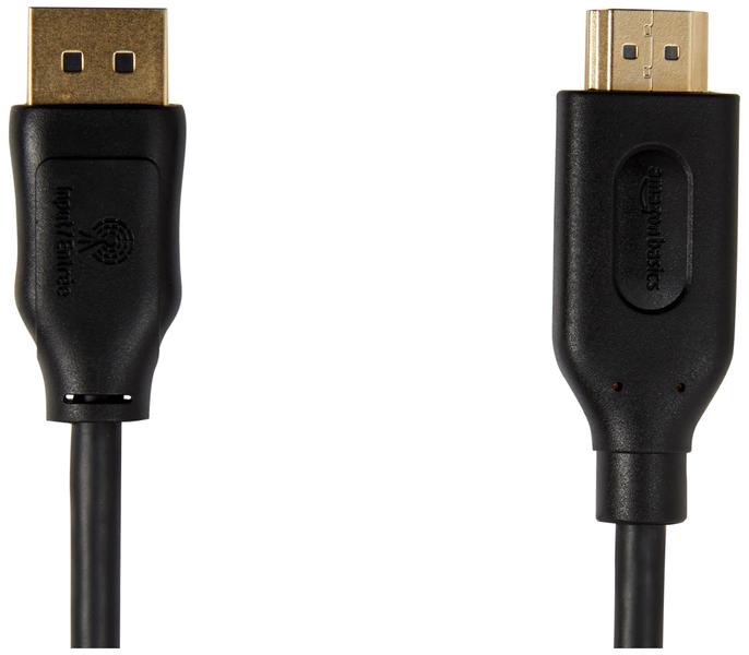 Imagem de Cabo Amazon Basics DisplayPort para HDMI 4k @30Hz 4m preto