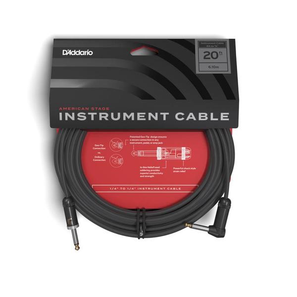 Imagem de Cabo American Stage 6.09m (Plug 90º) D'Addario PW-AMSGRA-20