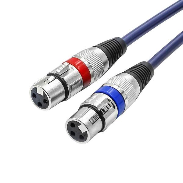 Imagem de Cabo Áudio Dual XLR Fêmea para 2 RCA Macho (1,5m)