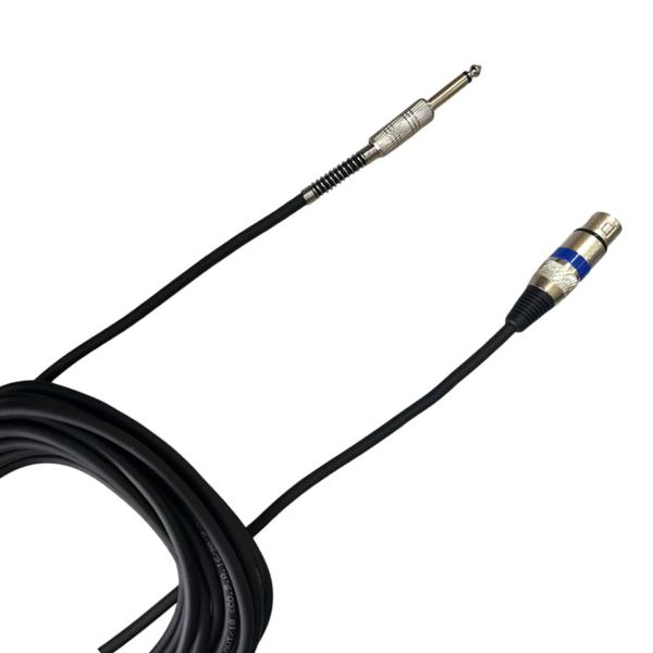 Imagem de Cabo Audio P10 Macho XLR Mesa Som Profissional 10m Stereo