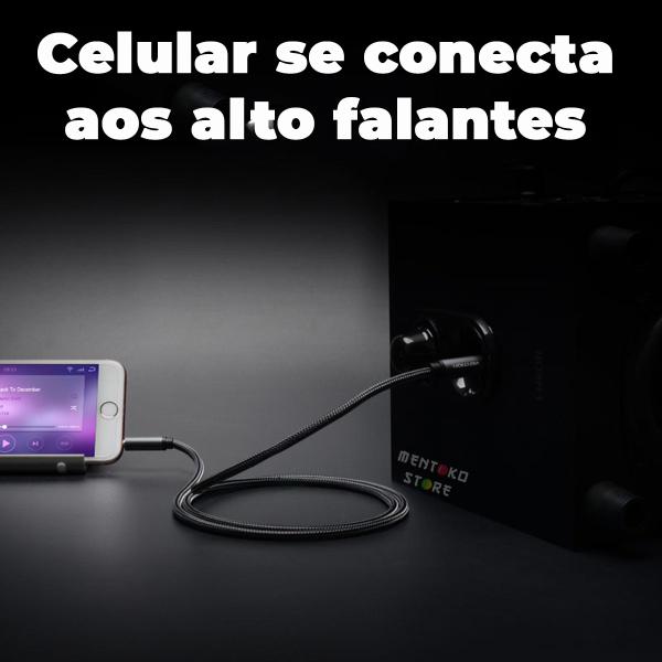 Imagem de Cabo Audio P2 Para P10 Estereo Dj Fone Mesa Som 2m Vention