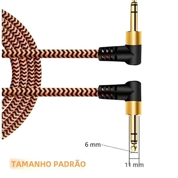 Imagem de Cabo Áudio TRS Dual Channel 6.5mm - Para Amplificador de Potência Balanceada