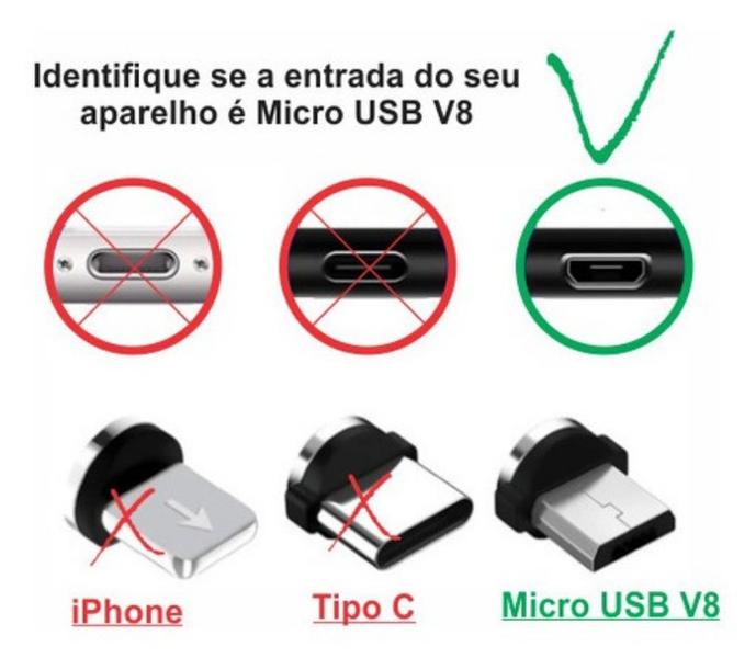 Imagem de Cabo Auxiliar P2 4C Macho x USB MICRO V8 Macho 5P 20cm