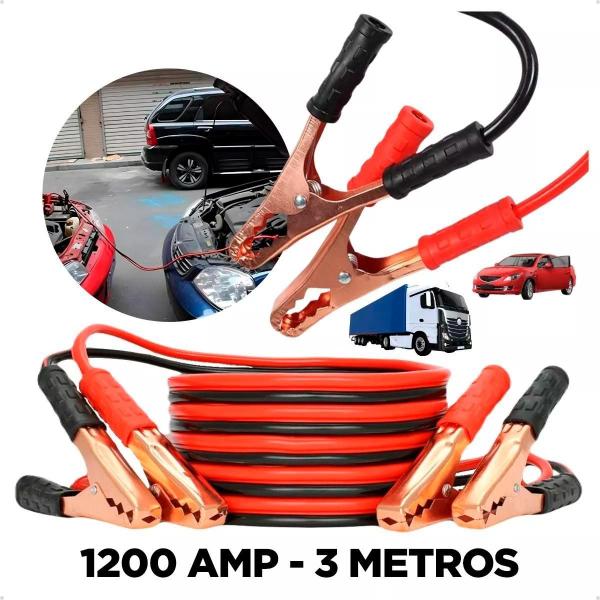 Cabo Auxiliar Para Caminhão 1200Amp Emergência - Guiro Imagem de Cabo Auxiliar Para Caminhão 1200Amp Emergência